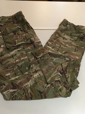 Matchstick Pants Mens Large (32) Camo Cargo Utility Multi Pocket Military